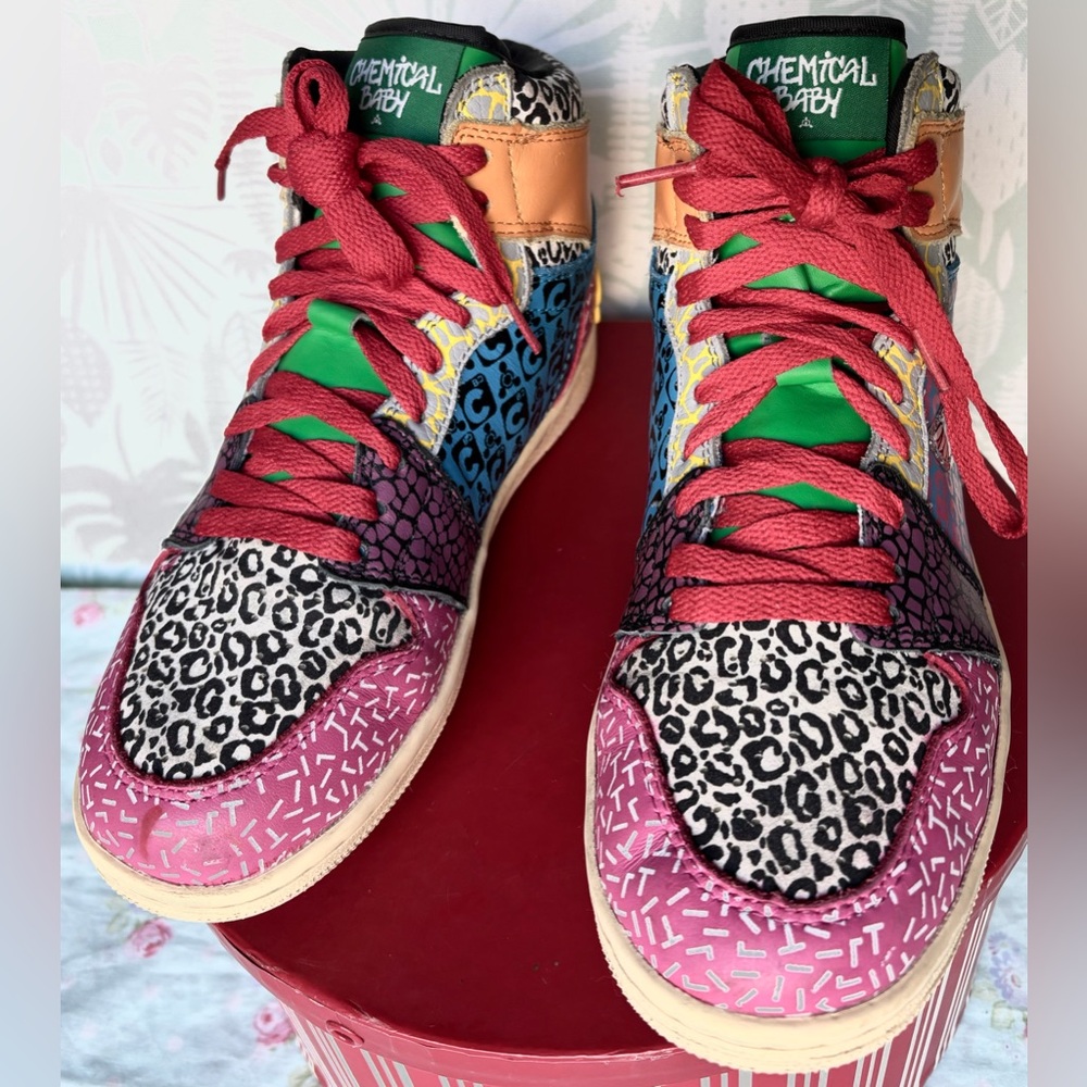 Chemical Baby Sneakers High Top 2022 Limited 1st Edition multicolors Size 7 - Picture 6 of 13